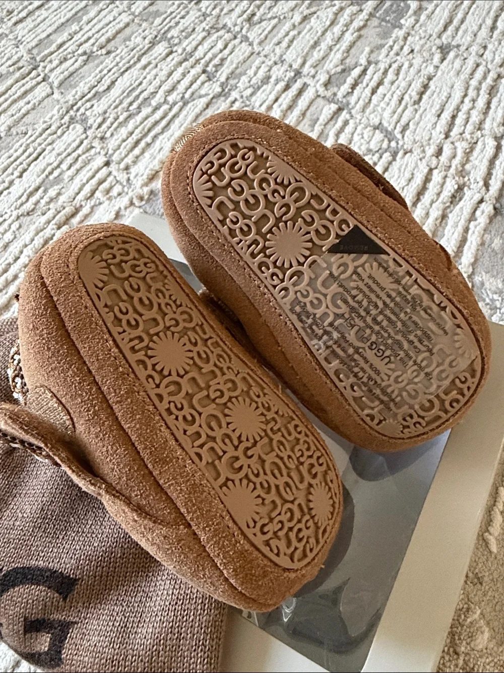 UGG Baby Tasman Booties and Beanie Set
